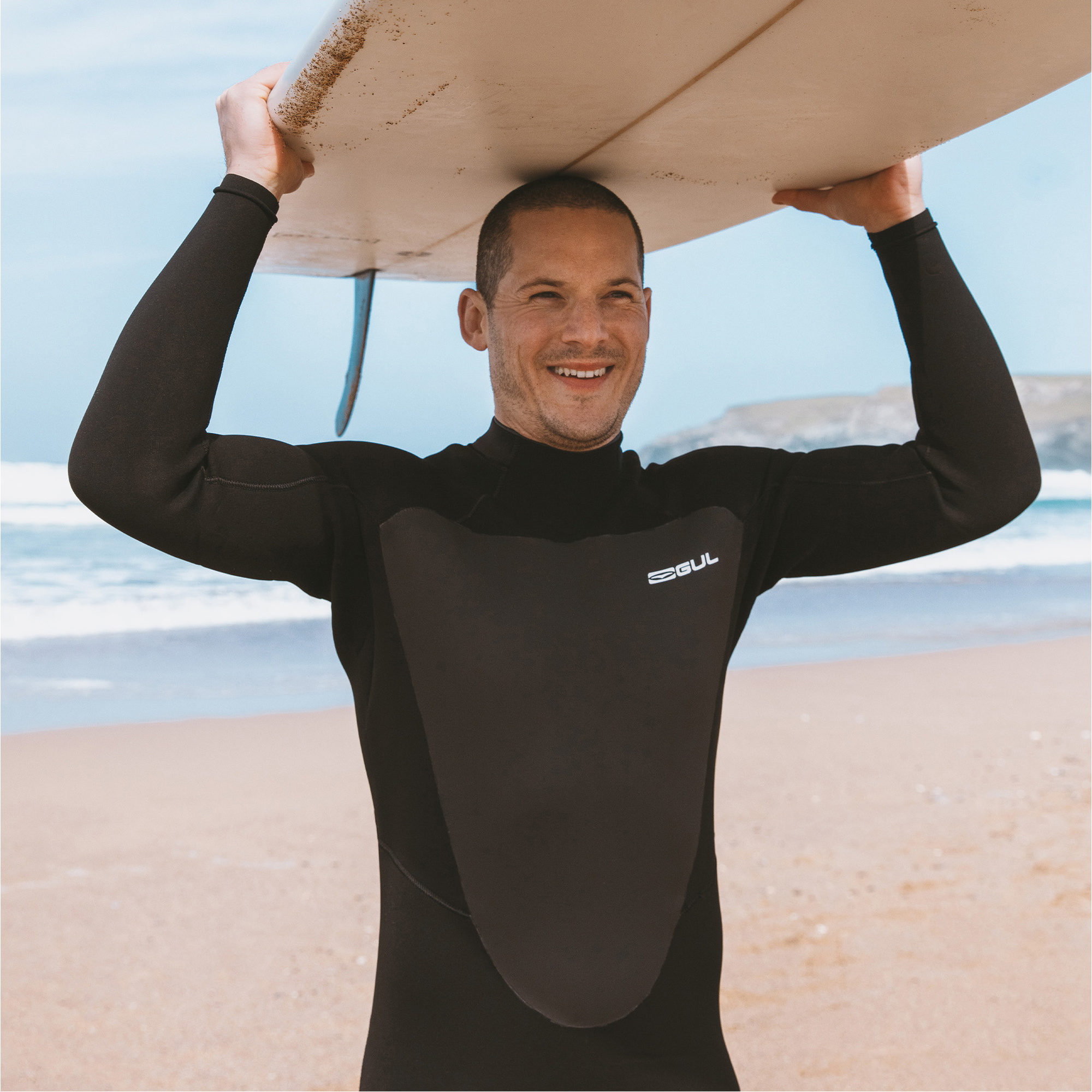 2026 Gul Mens Response 3/2mm GBS Back Zip Wetsuit RE1231-C1 - Black
